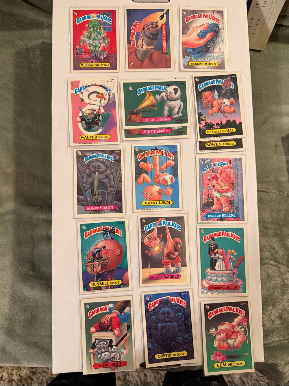 1987 Topps Garbage Pail Kids OS7 Lot of 17 Sequential A / B Pairs Pack Fresh